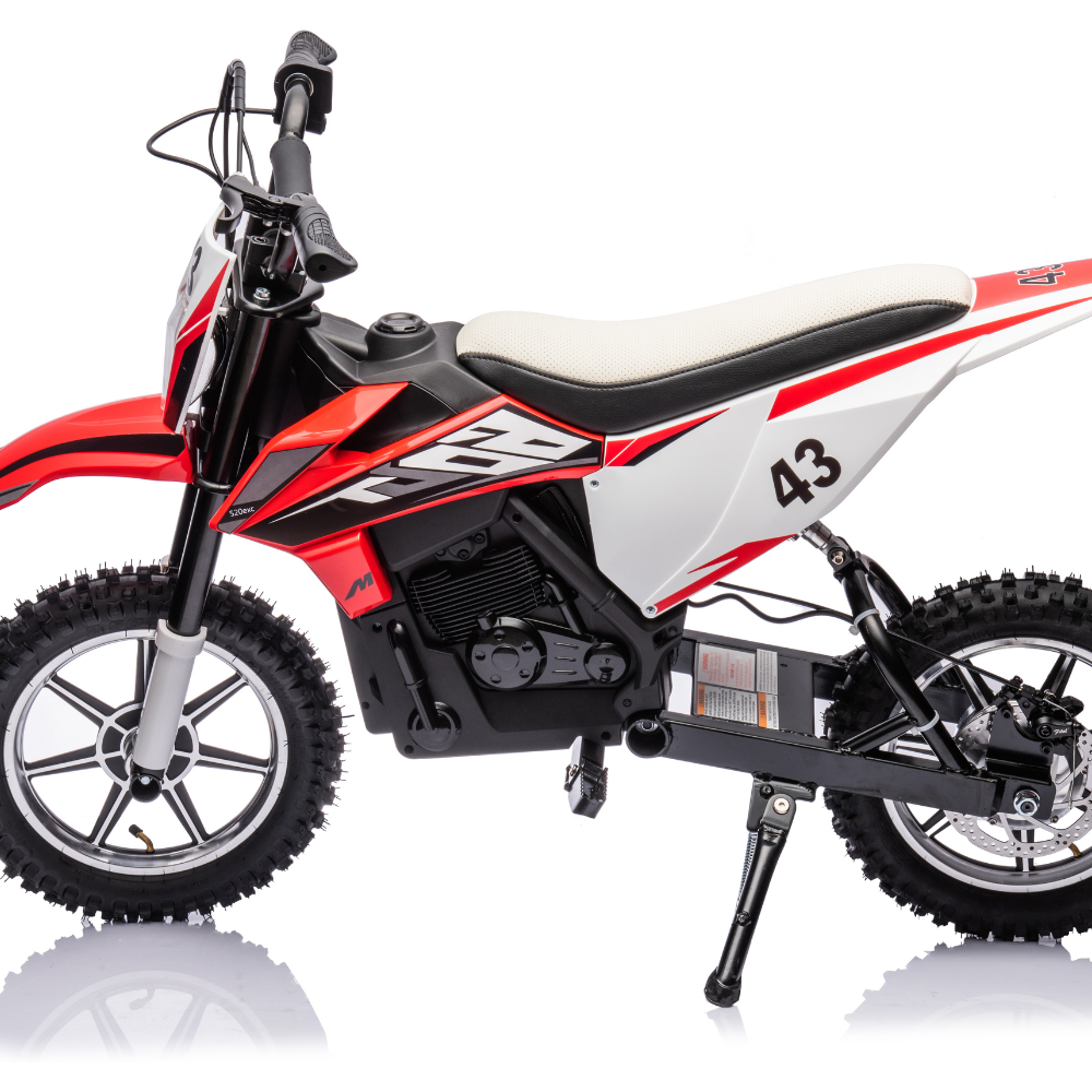 36V Powered Rugged Ranger 350-Watt Dirt Bike For Big Kids & Teens: Air-Filled Rubber Tires For Off-Road Fun