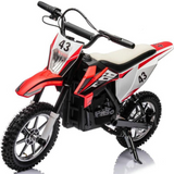 36V Powered Rugged Ranger 350-Watt Dirt Bike For Big Kids & Teens: Air-Filled Rubber Tires For Off-Road Fun