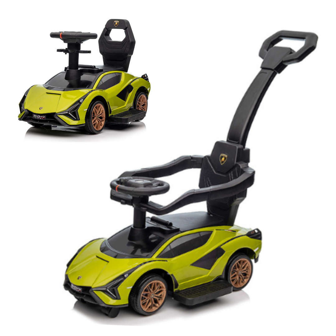 Lamborghini Sian Ultimate 3-in-1 Toddler-Friendly Push Car: Luxury Ride For Kids