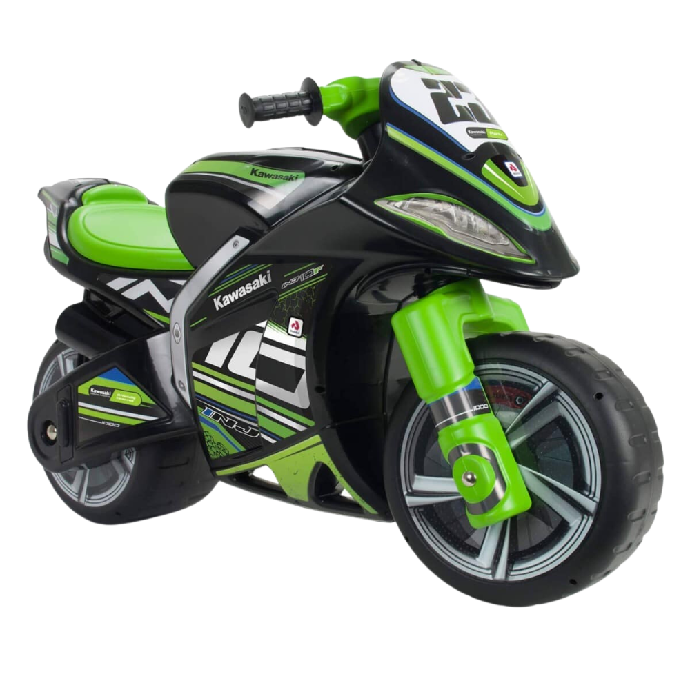 INJUSA Kawasaki Winner Kids Balance Bike Teach Your Child to Ride in KidsCarsToys