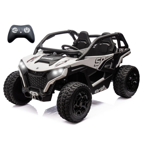 24V Power MX Edition 4x4 Kids Off-Road Ride-On UTV Buggy - Rubber Wheels, Music, Remote