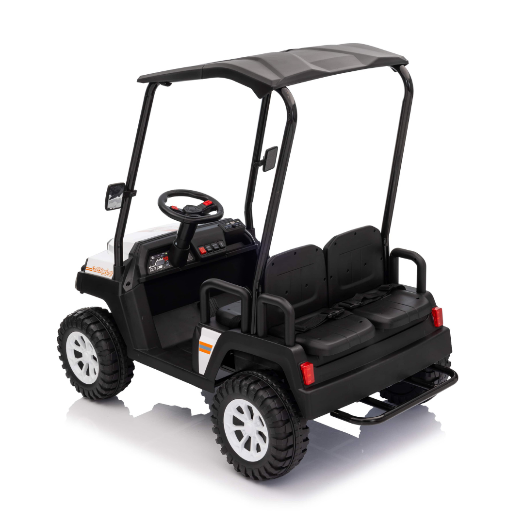 24V Kids Golf Buggy Edition XL 4-Seater 4x4 Ride-On UTV - Rubber Wheels, Music, Remote