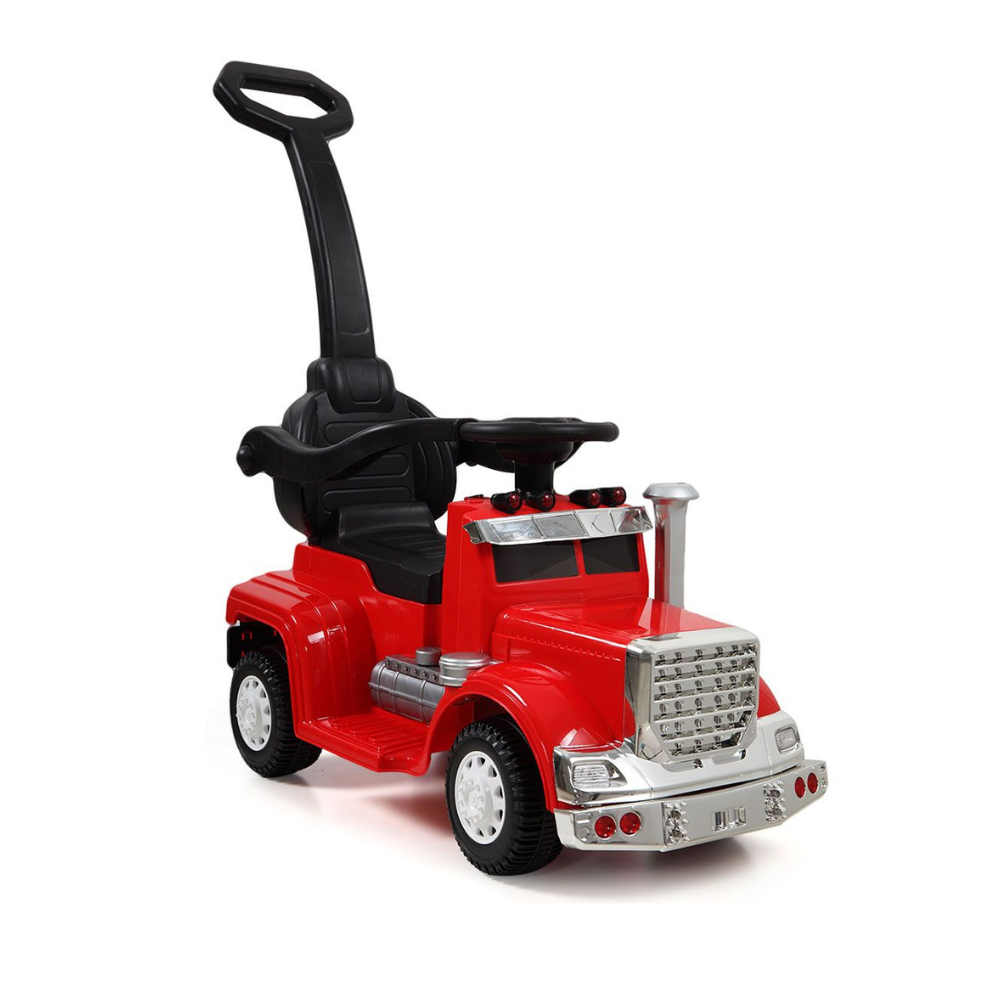 6V Big Rig 3-in-1 Convertible Ride-on Truck for Toddlers: Kids Remote Control Electric Truck