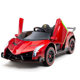 12V Lamborghini Veneno 4x4 Ride-on Car; Kids Licensed 1-Seater Electric Remote Control Car