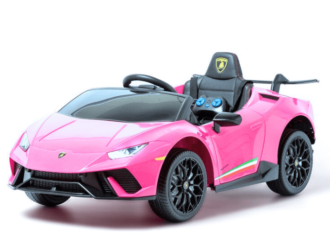 Voiture à enfourcher Lamborghini Huracan 4x4 12 V ; Voiture télécommandée électrique monoplace pour enfants sous licence