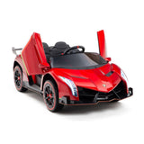 12V Lamborghini Veneno 4x4 Ride-on Car; Kids Licensed 1-Seater Electric Remote Control Car