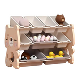 Unité de rangement édition ours pour enfants et tout-petits : organisateur de luxe pour tout-petits