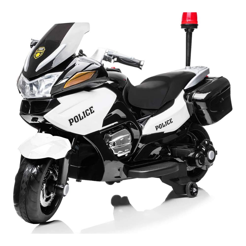 24V Police Edition Upgraded Kids Motorcycle – Safe & Secure Riding