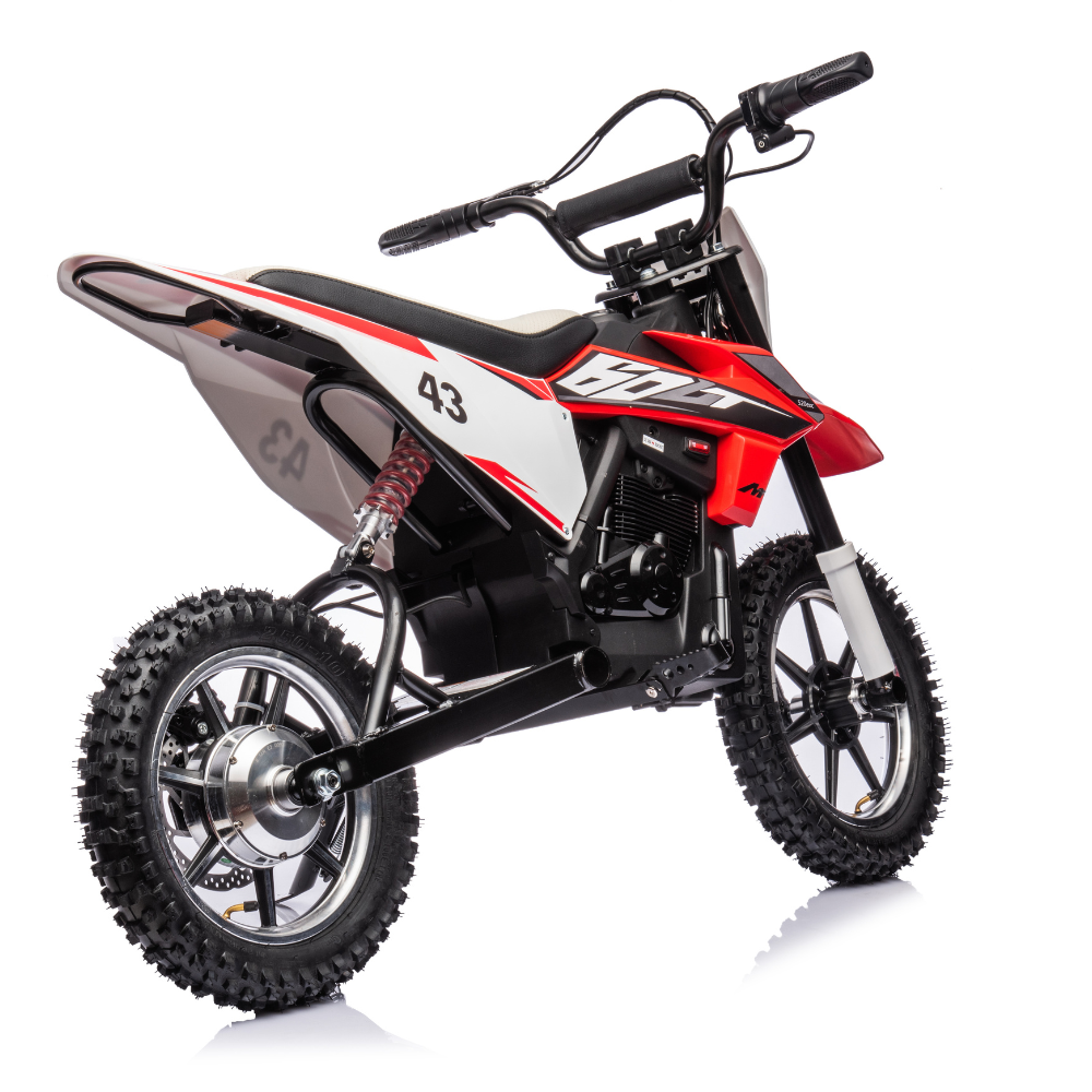 36V Powered Rugged Ranger 350-Watt Dirt Bike For Big Kids & Teens: Air-Filled Rubber Tires For Off-Road Fun