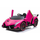 12V Lamborghini Veneno 4x4 Ride-on Car; Kids Licensed 1-Seater Electric Remote Control Car