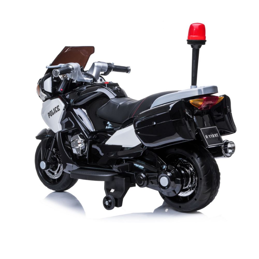 24V Police Edition Upgraded Kids Motorcycle – Safe & Secure Riding