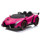 12V Lamborghini Veneno 4x4 Ride-on Car; Kids Licensed 1-Seater Electric Remote Control Car