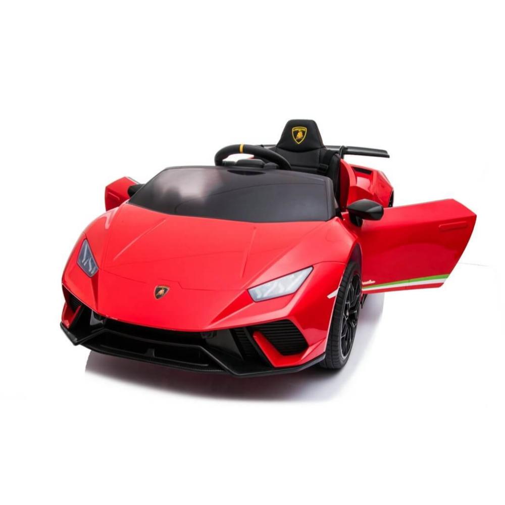 Voiture à enfourcher Lamborghini Huracan 4x4 12 V ; Voiture télécommandée électrique monoplace pour enfants sous licence