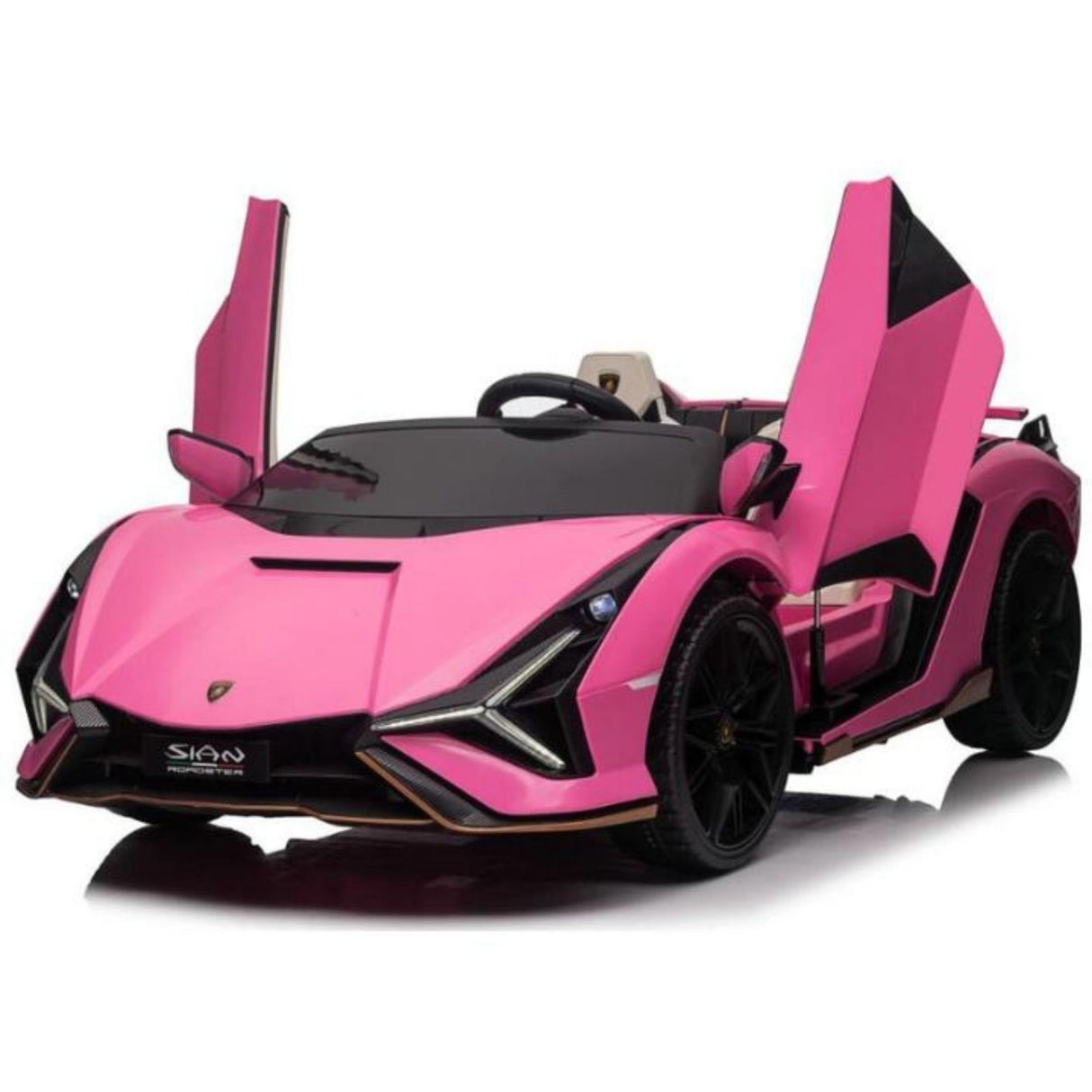 Voiture de luxe Lamborghini Sian 24 V améliorée : voiture de luxe 4x4 2 places pour enfants