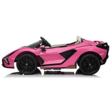 Voiture de luxe Lamborghini Sian 24 V améliorée : voiture de luxe 4x4 2 places pour enfants