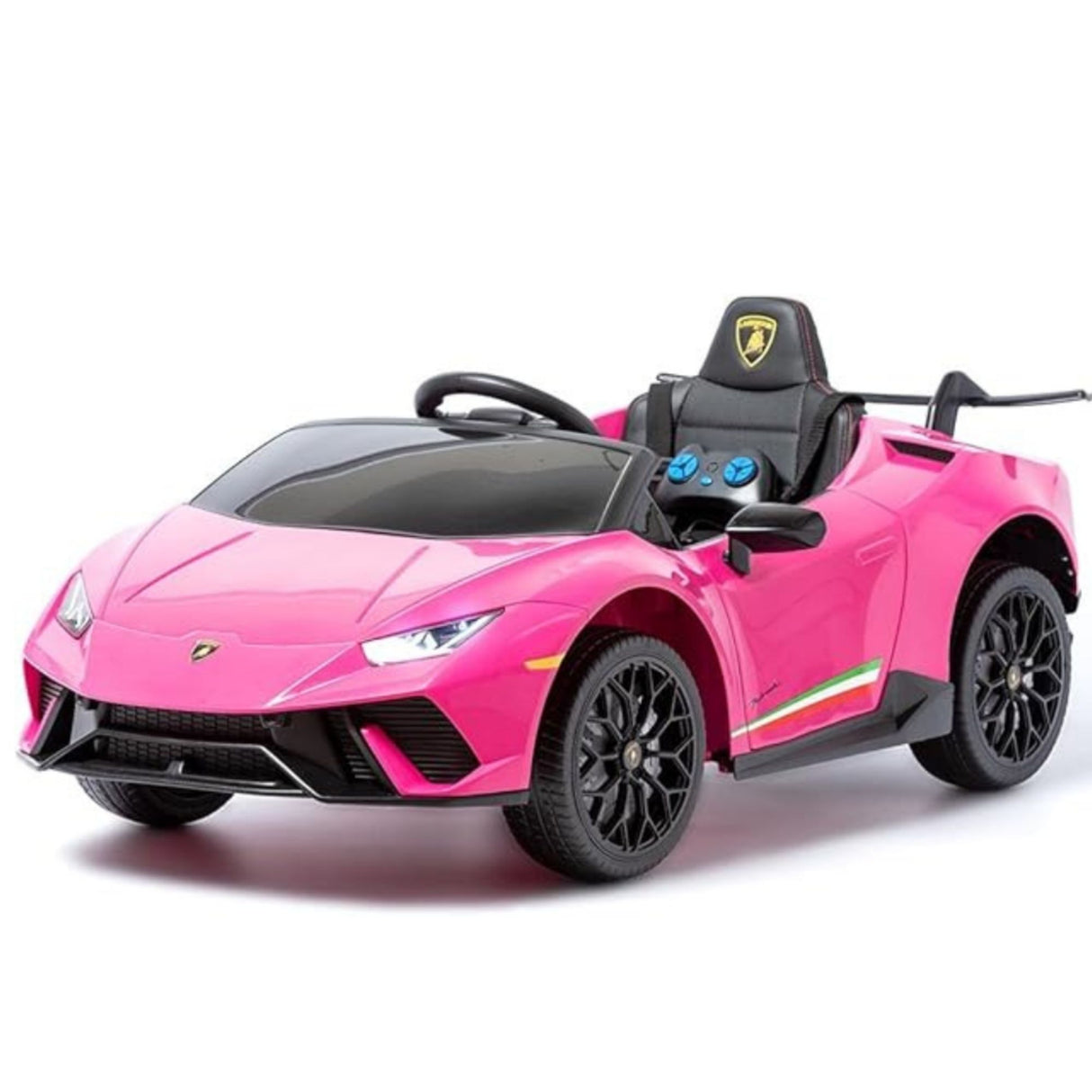 Voiture à enfourcher Lamborghini Huracan 4x4 12 V ; Voiture télécommandée électrique monoplace pour enfants sous licence