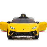 Voiture à enfourcher Lamborghini Huracan 4x4 12 V ; Voiture télécommandée électrique monoplace pour enfants sous licence