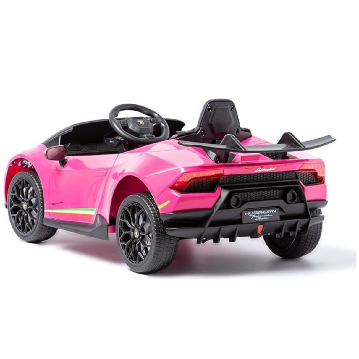 Voiture à enfourcher Lamborghini Huracan 4x4 12 V ; Voiture télécommandée électrique monoplace pour enfants sous licence