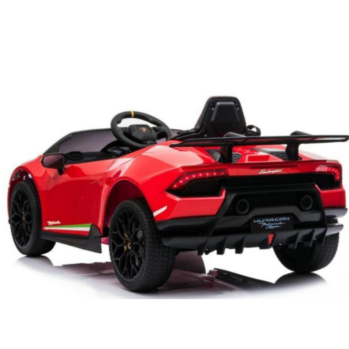 Voiture à enfourcher Lamborghini Huracan 4x4 12 V ; Voiture télécommandée électrique monoplace pour enfants sous licence