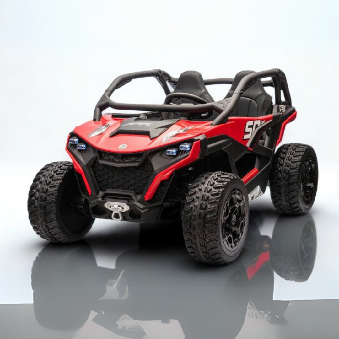 24V Power MX Edition 4x4 Kids Off-Road Ride-On UTV Buggy - Rubber Wheels, Music, Remote
