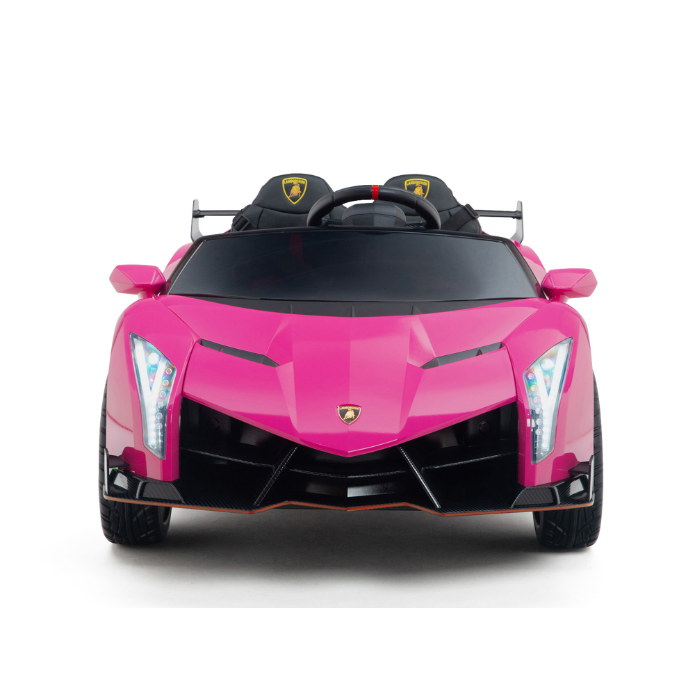 12V Lamborghini Veneno 4x4 Ride-on Car; Kids Licensed 1-Seater Electric Remote Control Car