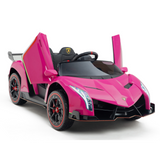 12V Lamborghini Veneno 4x4 Ride-on Car; Kids Licensed 1-Seater Electric Remote Control Car