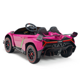 12V Lamborghini Veneno 4x4 Ride-on Car; Kids Licensed 1-Seater Electric Remote Control Car