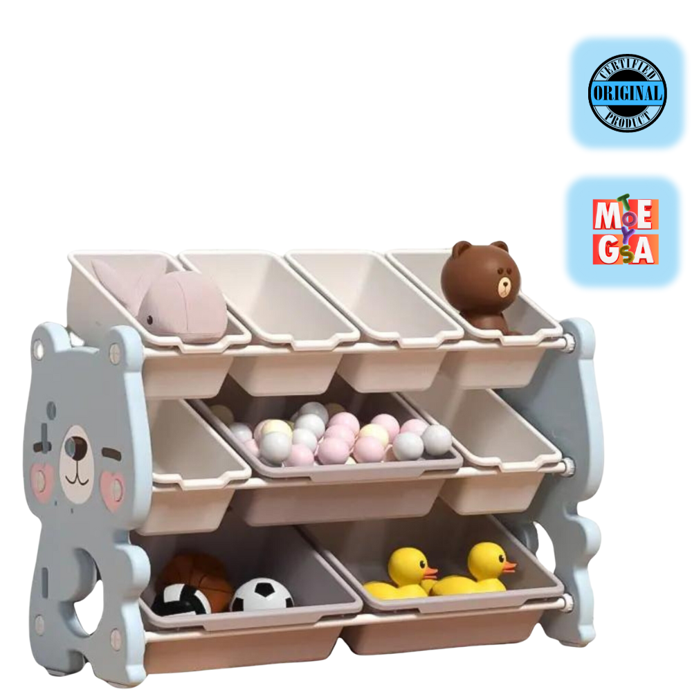 Unité de rangement édition ours pour enfants et tout-petits : organisateur de luxe pour tout-petits