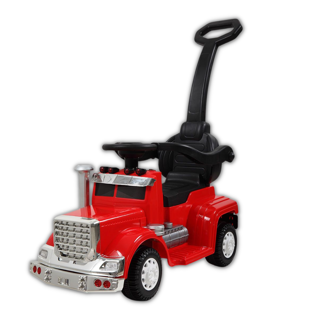 6V Big Rig 3-in-1 Convertible Ride-on Truck for Toddlers: Kids Remote Control Electric Truck