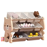 Unité de rangement édition ours pour enfants et tout-petits : organisateur de luxe pour tout-petits