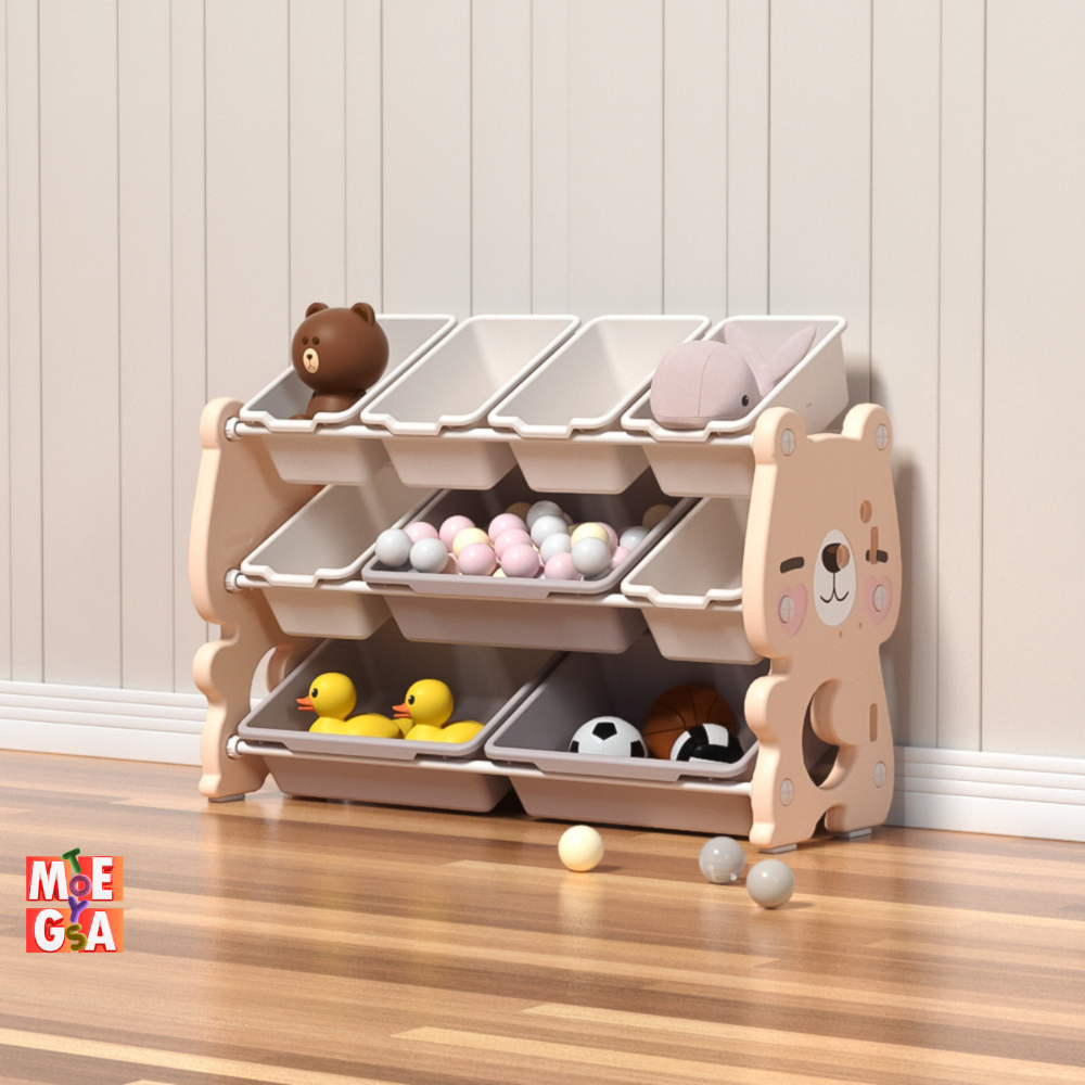 Unité de rangement édition ours pour enfants et tout-petits : organisateur de luxe pour tout-petits