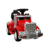 6V Big Rig 3-in-1 Convertible Ride-on Truck for Toddlers: Kids Remote Control Electric Truck